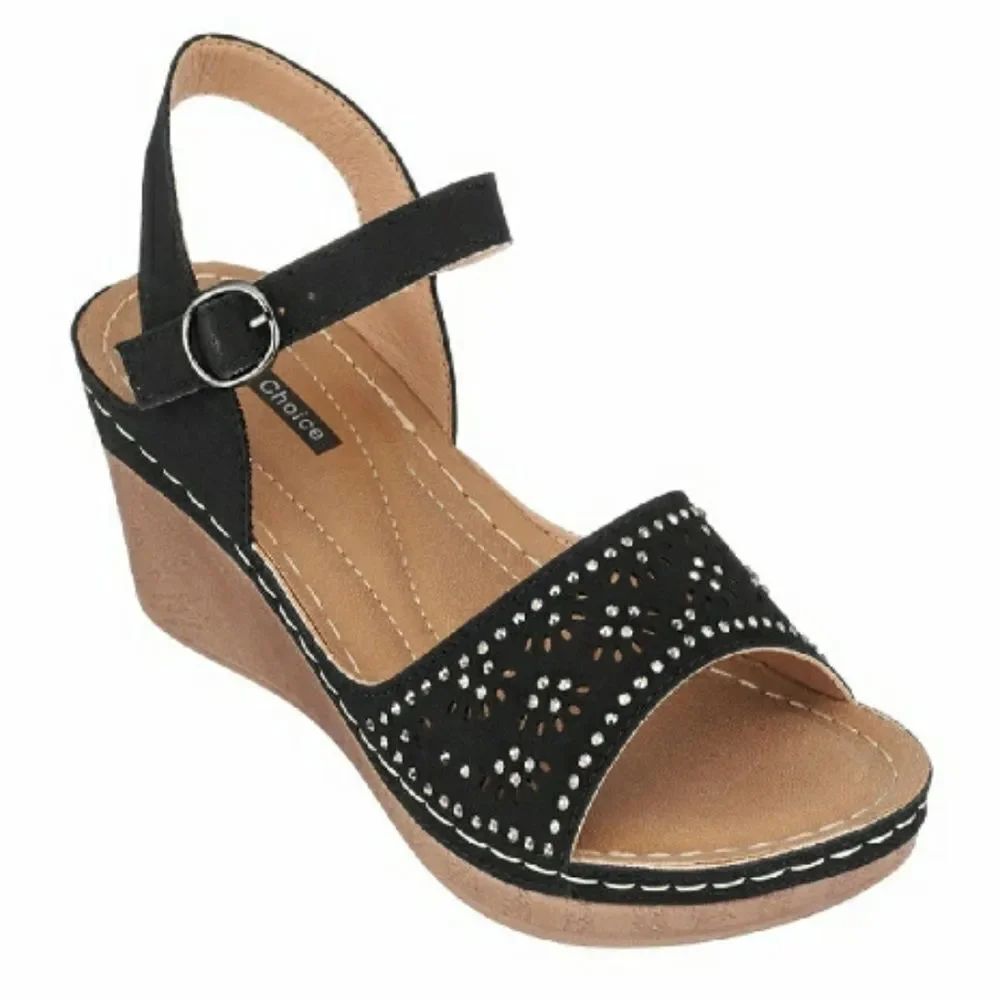 BRAND NEW CHULIS COMFORT CHIC CHOICES WEDGE SANDALS